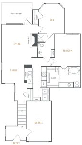 floor plan photo of the park at The  Ellington